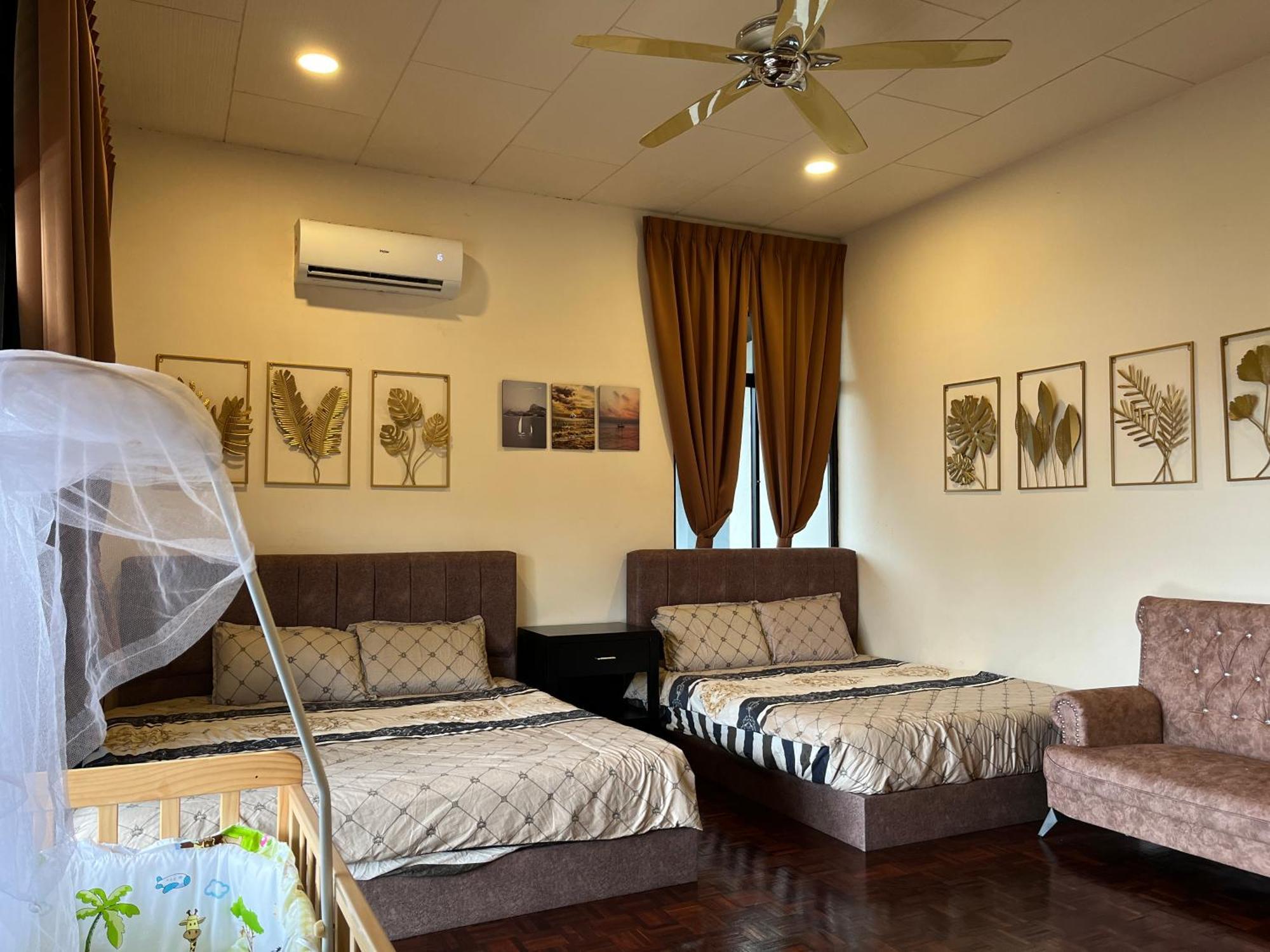 Klebang 25pax 6bedroom Indoor Pool Full Airconditioned Near Town Villa *